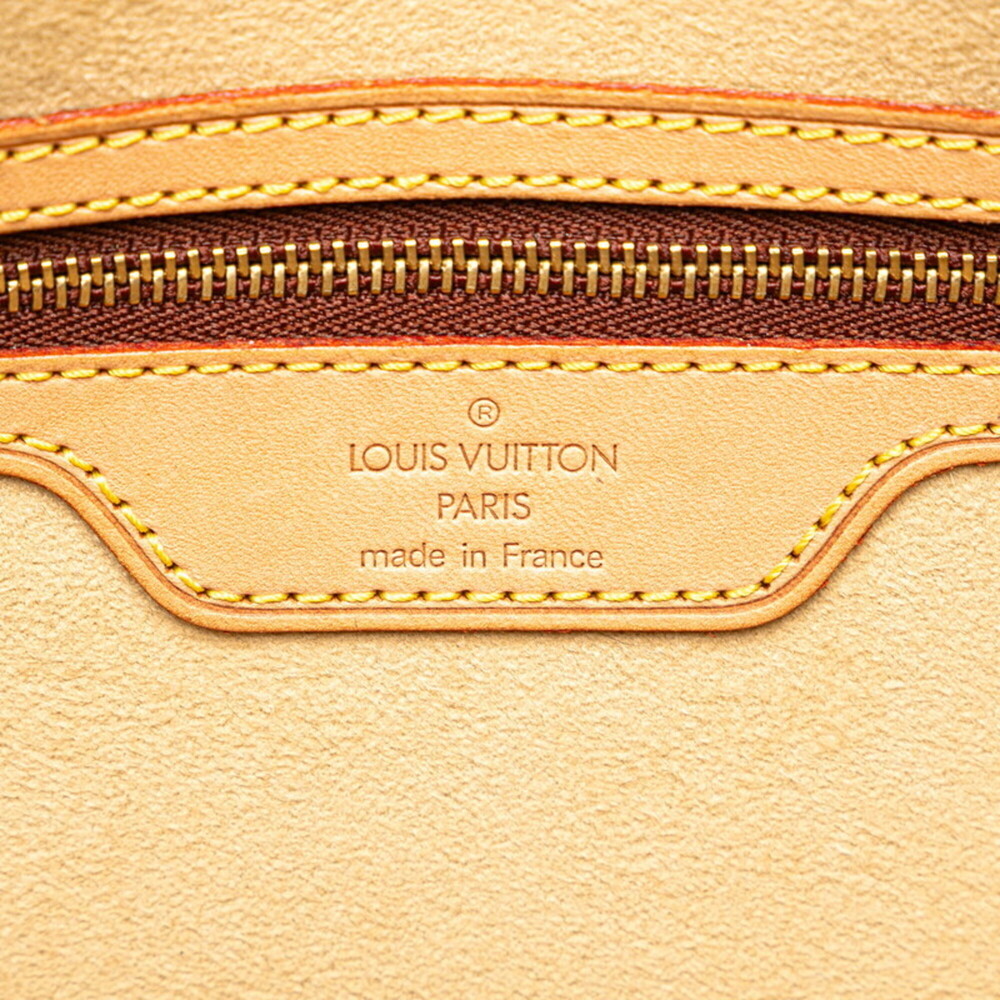 LOUIS VUITTON Authentic Brown Monogram Leather Shoulder Bag - Picture 9 of 10